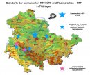 Übersichtskarte von RTF in Thüringen 2018